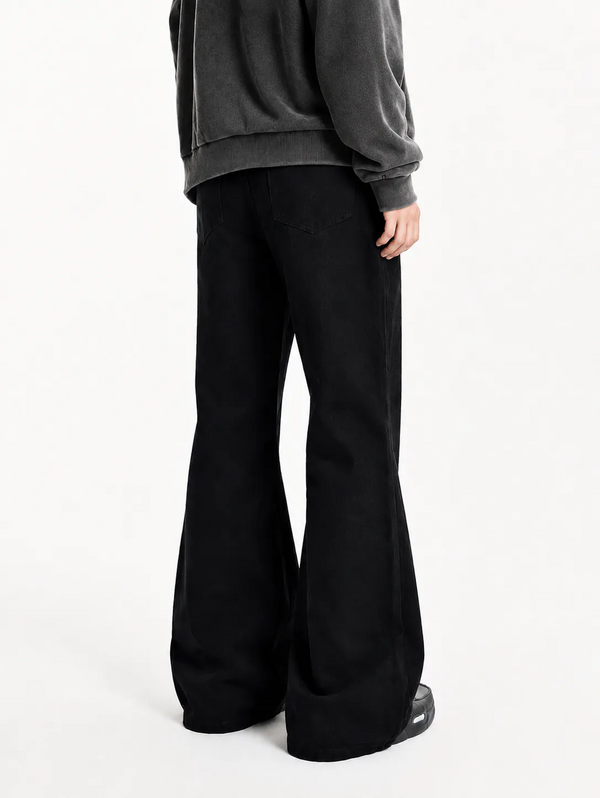 Fabulys™ Men's Black Wide-Leg Casual Pants