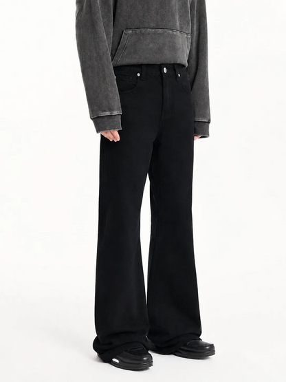 Fabulys™ Men's Black Wide-Leg Casual Pants