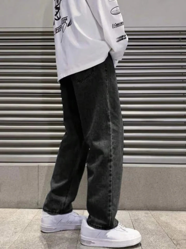 Fabulys™ Men's Vintage Black Relaxed Fit Jeans